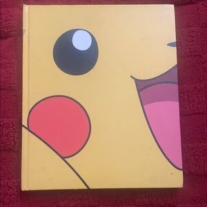 Nintendo Pikachu Yellow and Red Book